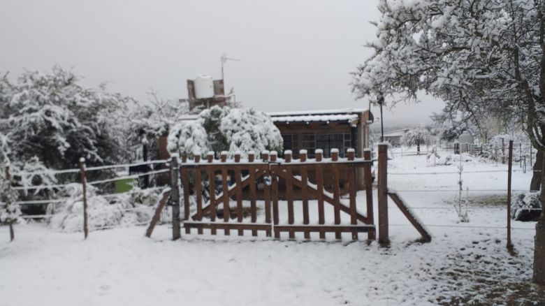 Después de 14 años nevó en Río Cuarto 