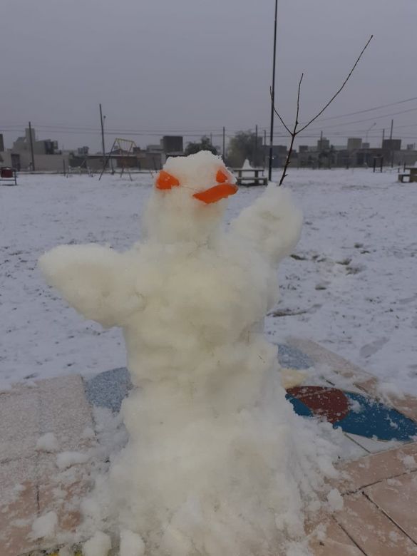 Después de 14 años nevó en Río Cuarto 