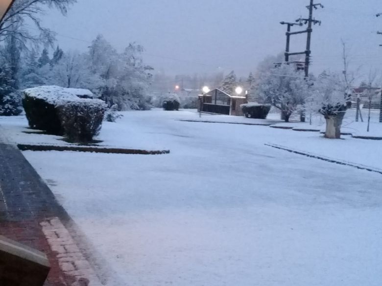 Después de 14 años nevó en Río Cuarto 