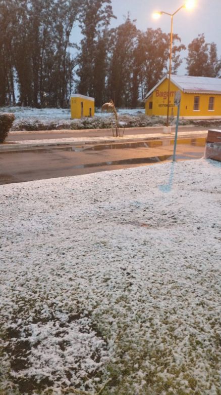 Después de 14 años nevó en Río Cuarto 