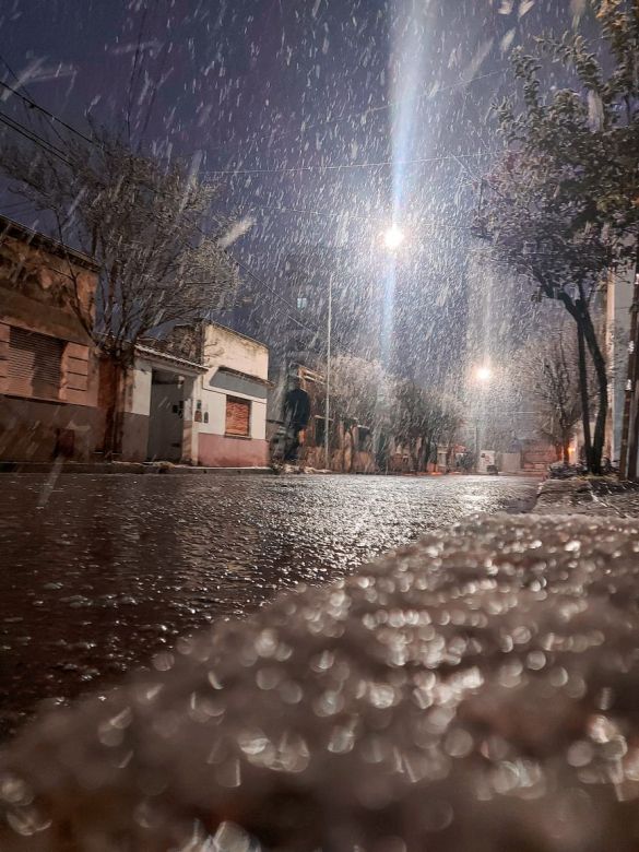 Después de 14 años nevó en Río Cuarto 