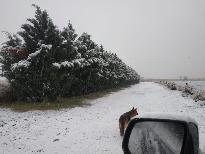 Después de 14 años nevó en Río Cuarto 