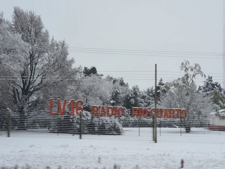 Después de 14 años nevó en Río Cuarto 