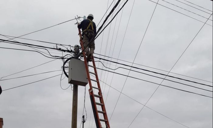 Avanza la instalación de fibra óptica en Olaeta