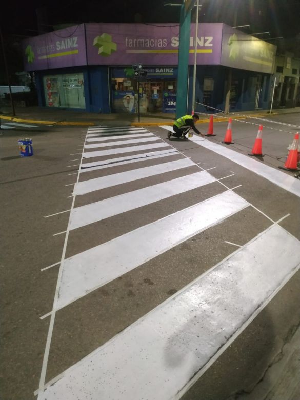 La Municipalidad informó que la demarcación horizontal en el microcentro se extiende a otros sectores