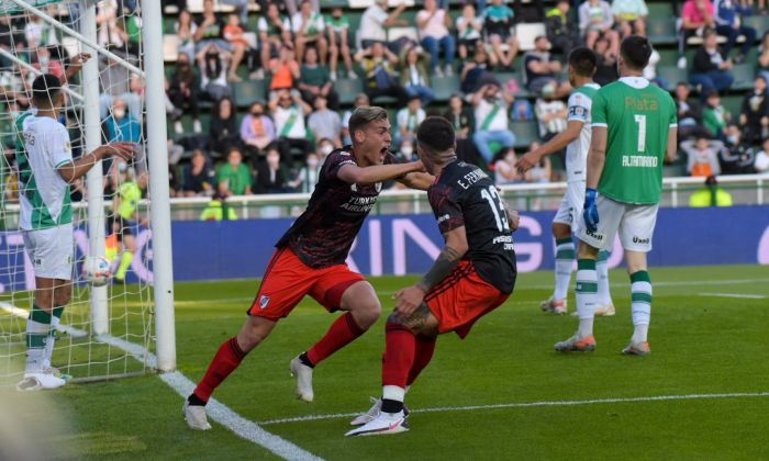 River le ganó con lo justo a Banfield y sigue arriba