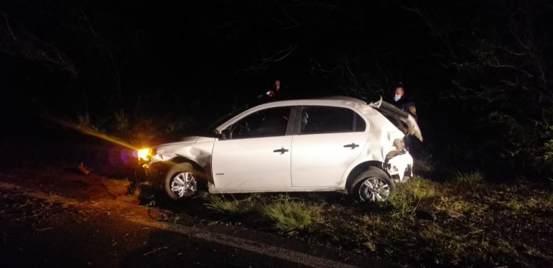 Un vehículo despistó en la Autovía Gobernador Bustos