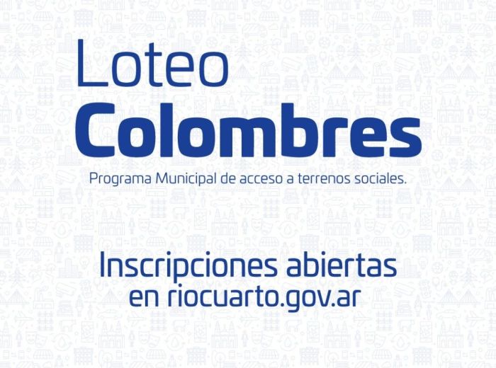 Abrieron las inscripciones del "Loteo de Colombres"