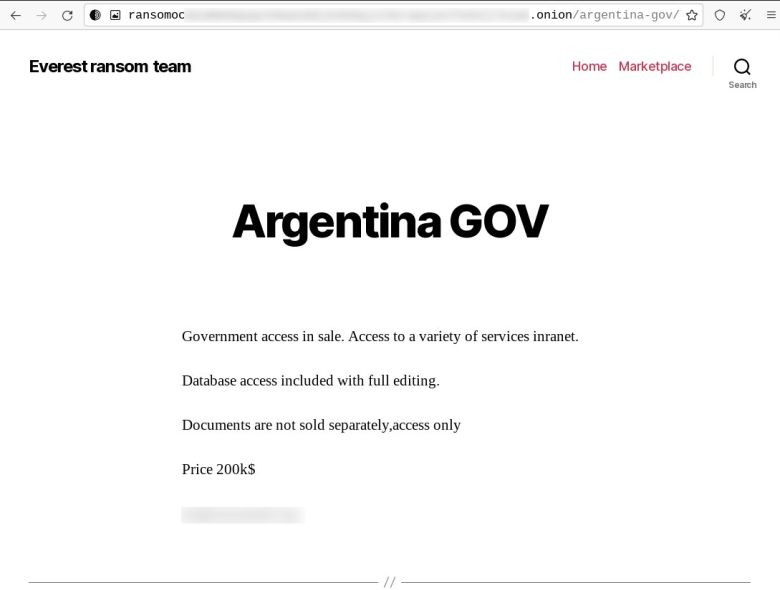 Cibercriminales dicen tener accesos a sistemas del Gobierno Nacional y los venden por 200 mil dólares