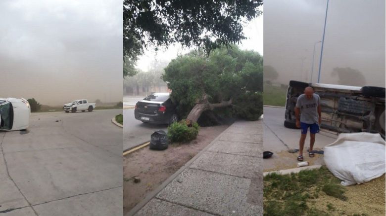 Impresionante temporal de viento dejó destrozos en La Toma