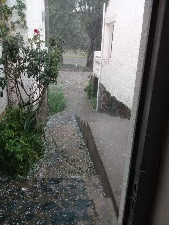 Otra fuerte granizada afectó por segundo día a Alpa Corral