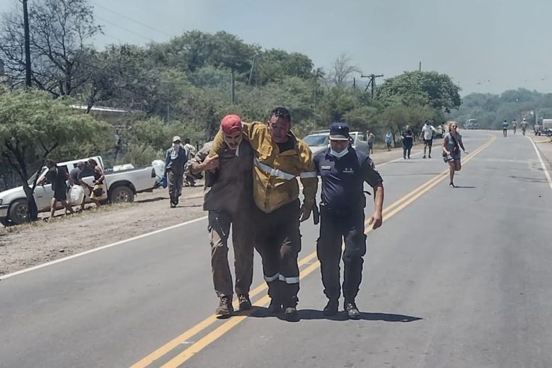 Dos detenidos por el voraz incendio en San Marcos Sierras