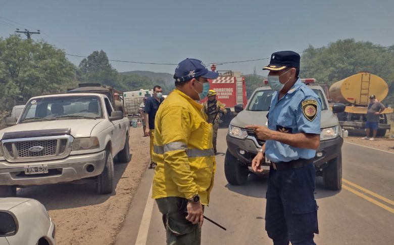 Dos detenidos por el voraz incendio en San Marcos Sierras