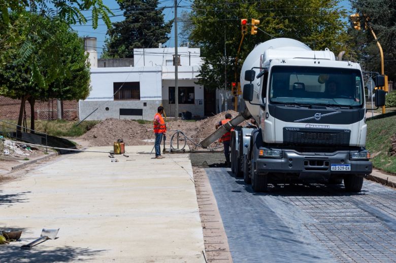 Plan Municipal de Pavimentación: se ejecutan 3 frentes de obras en simultáneo