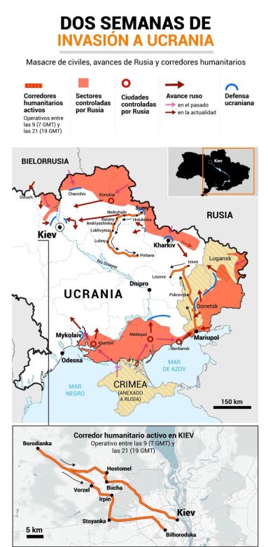 Invasión de Rusia a Ucrania: la artillería de Putin bombardeó y destruyó una maternidad en Mariupol