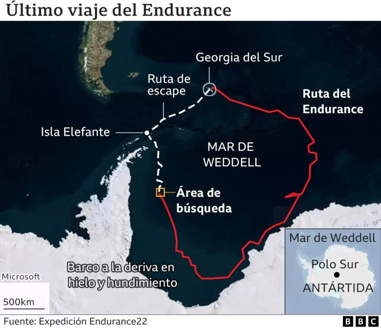 Endurance: hallan en la Antártida tras 107 años el barco del explorador Shackleton, uno de los mayores naufragios de la historia