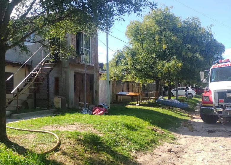 Se incendió una vivienda en barrio Alberdi