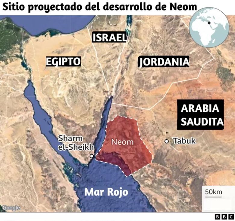 Las dudas sobre Neom, el "gigaproyecto ecológico" que Arabia Saudita planea construir en medio del desierto