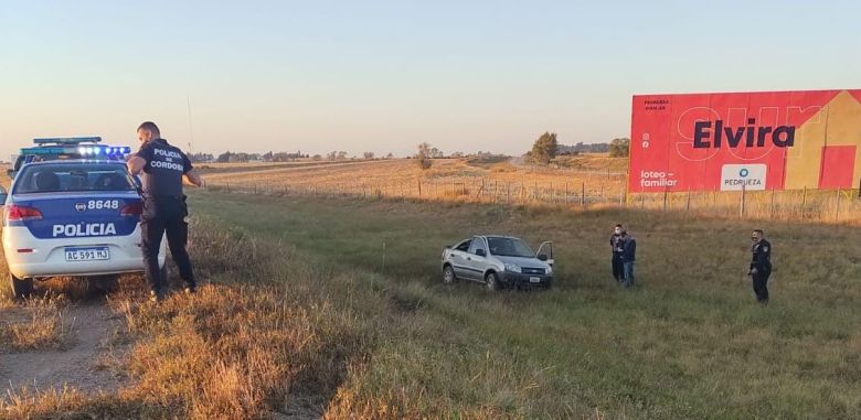 Un automóvil despistó en la Autovía 