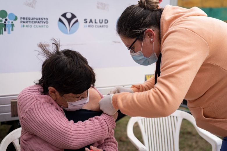 Jornada de vacunación en barrio Las Delicias