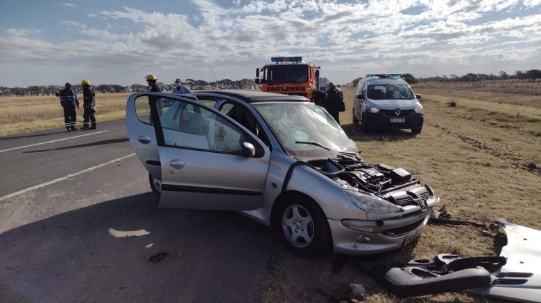 Heridos tras una colisión sobre la Ruta 7