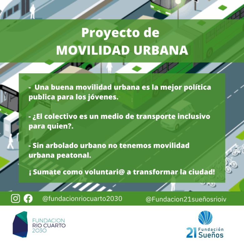 Fundación 21 Sueños: iniciaron la campaña "Abrigo mi ciudad" y trabajan en un proyecto de Movilidad Urbana