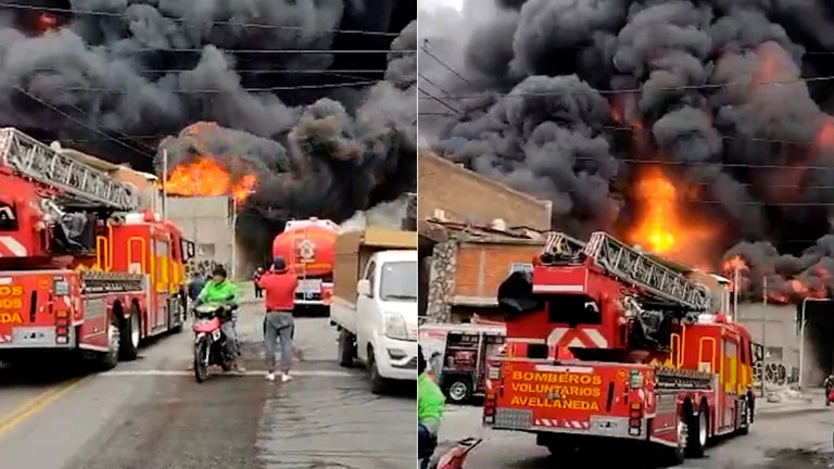 Impactante incendio en Dock Sud: al menos 30 trabajadores rescatados y tres fábricas destruidas