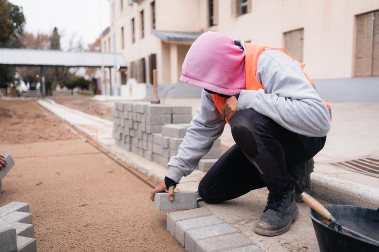 Avanza la construcción de un nuevo parque en el sur de la ciudad