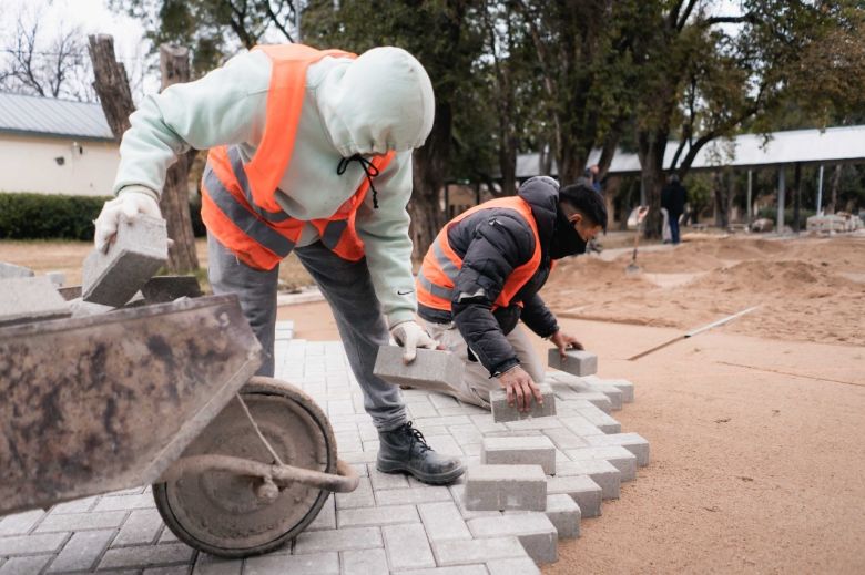 Avanza la construcción de un nuevo parque en el sur de la ciudad