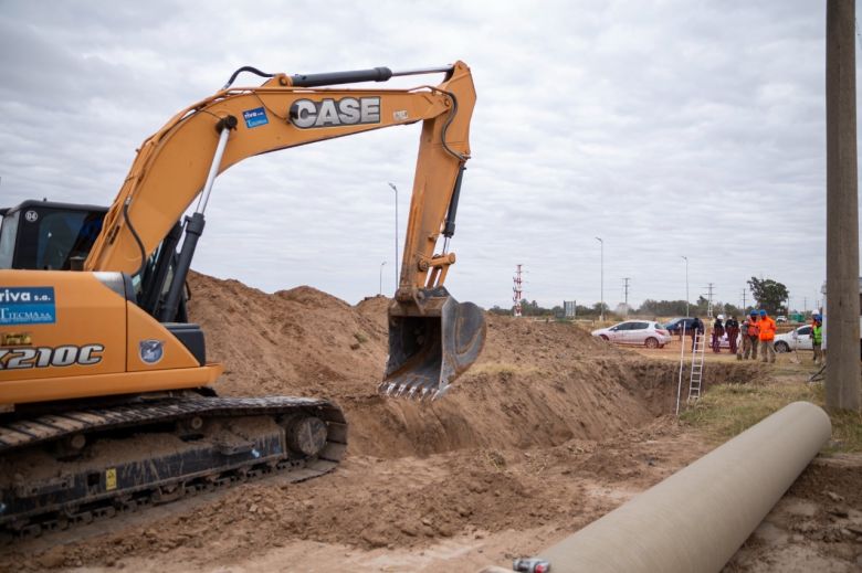 Colector Sur: avanza la obra que beneficiará a más de 16 mil vecinos