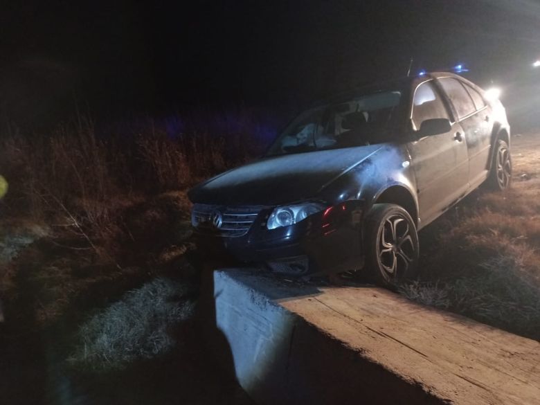 Un vehículo despistó en la Autovía cerca de Elena 