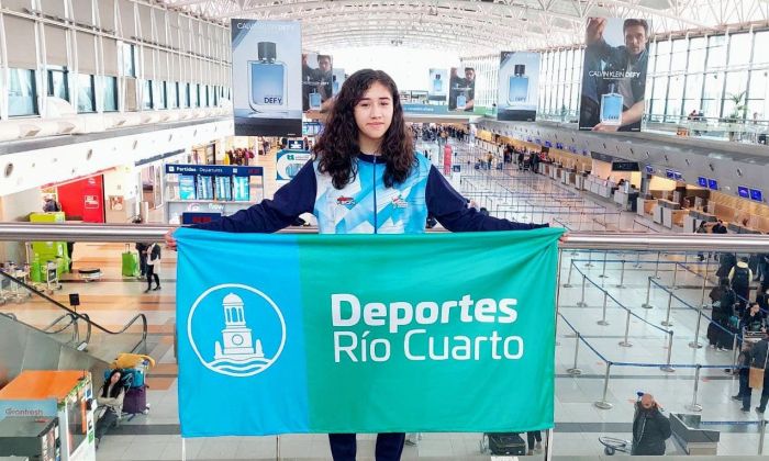 Agostina Riu compite en el Panamericano Juvenil de Taekwondo