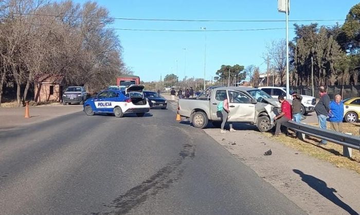 Colisión múltiple entre cuatro vehículos en ruta 36 y Muñiz