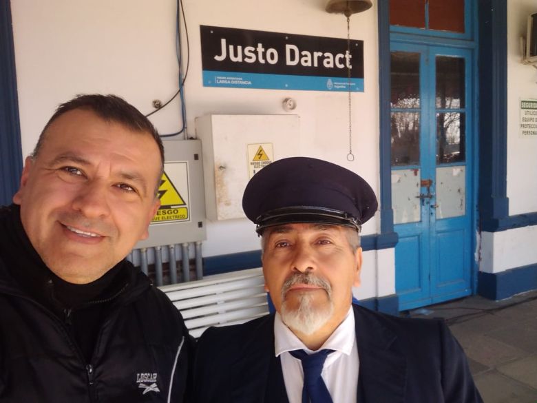 Justo Daract: una multitud recibió el regreso del tren de pasajeros 