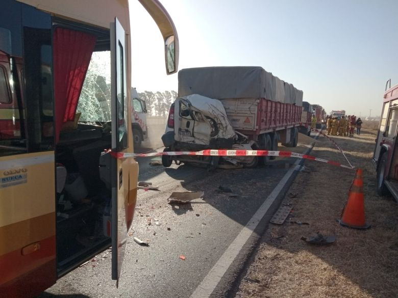 Grave accidente en la ruta 35: al menos un muerto en el siniestro