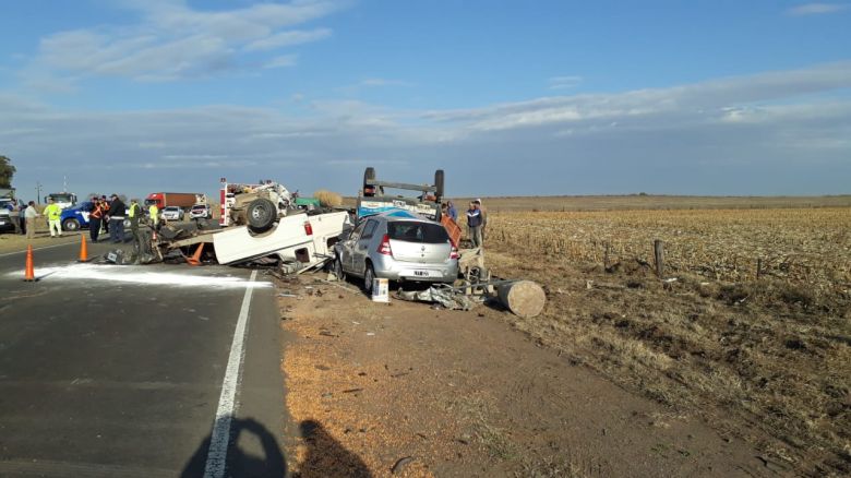  Grave siniestro en Ruta 8 cerca de Sampacho