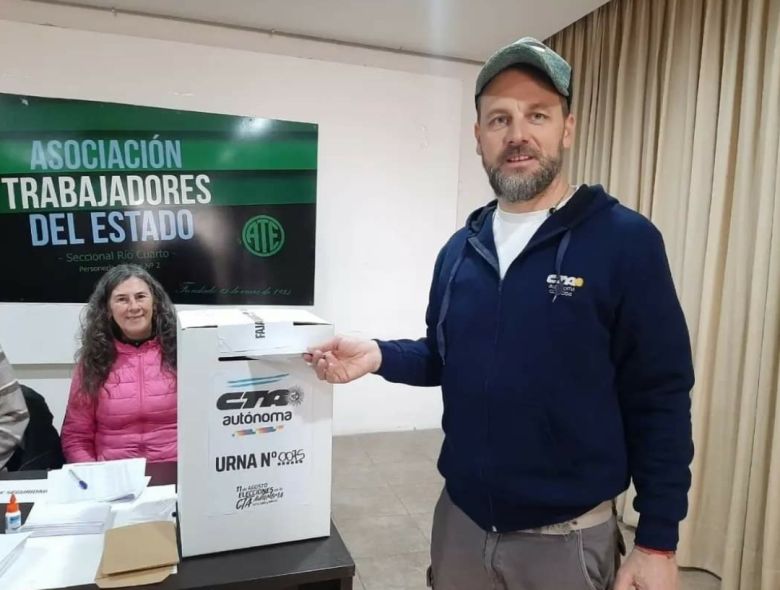 Federico Giuliani fue reelecto al frente de la CTA Autónoma de Córdoba