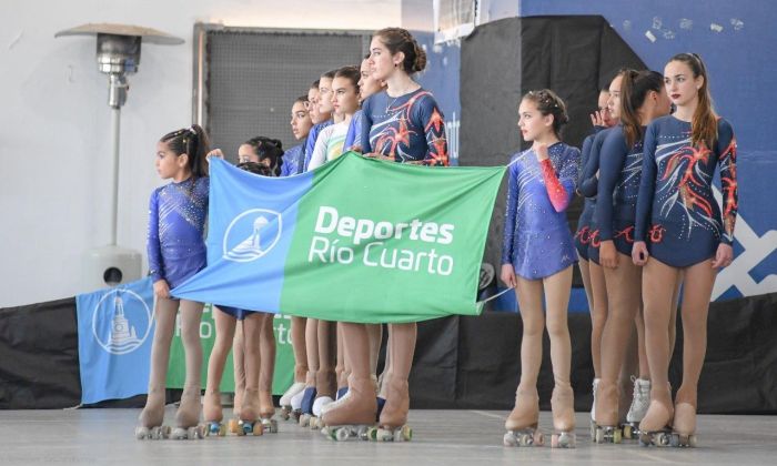 Torneo zonal de patín en el Polideportivo N° 2