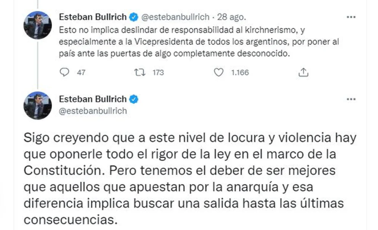 Esteban Bullrich está internado en el Hospital Austral