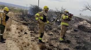 “Se reactivó una parte del incendio cuando rotó el viento hacia el sur"