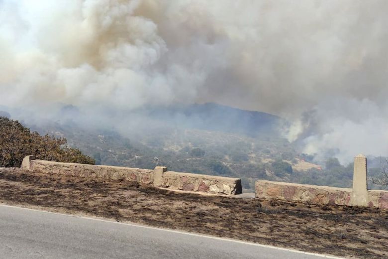 “Se reactivó una parte del incendio cuando rotó el viento hacia el sur"