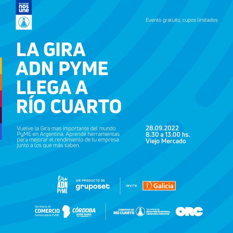 Llega a Río Cuarto la gira ADN PYME  