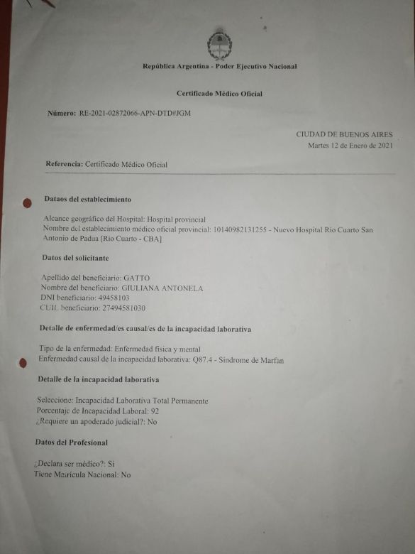 Necesitan ayuda para una niña de 13 años con síndrome de Marfan 