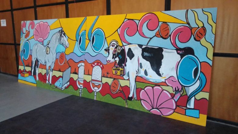 El mural de LV16 fue comprado por la Rural y el dinero tendrá fines benéficos