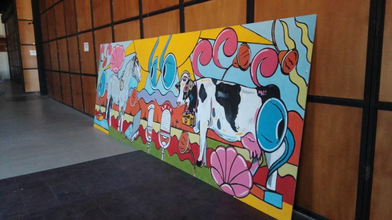 El mural de LV16 fue comprado por la Rural y el dinero tendrá fines benéficos