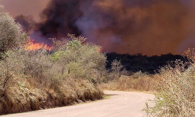 Bomberos de la región luchan con otro incendio cerca de Alpa Corral