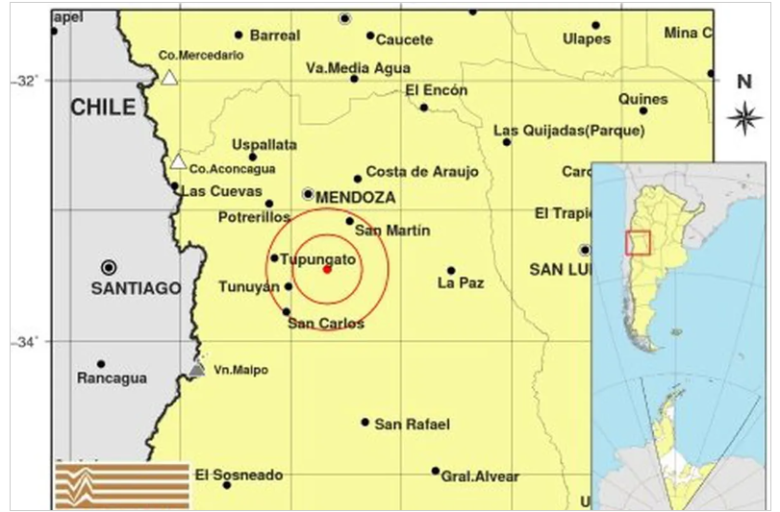 Fuerte temblor en Mendoza