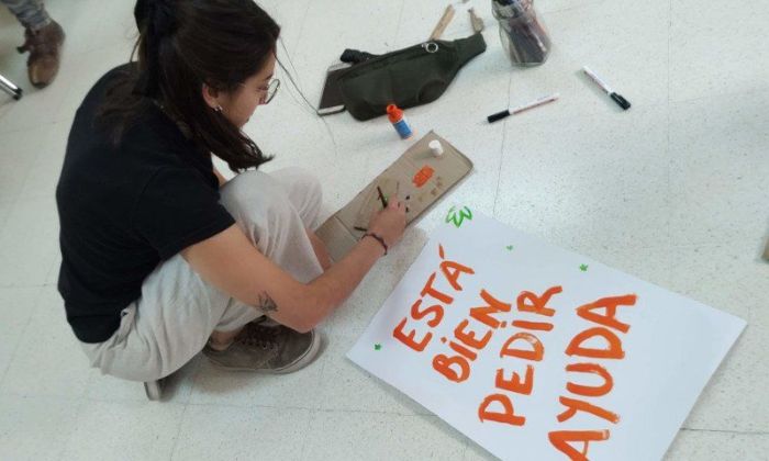 Nutrida manifestación de profesionales de la salud mental