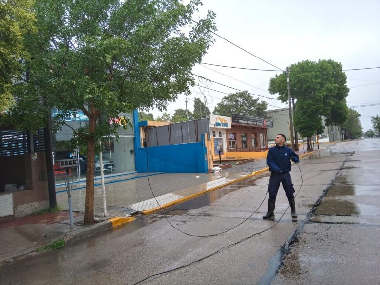 La fuerte tormenta provocó voladuras de techos y caída de árboles 