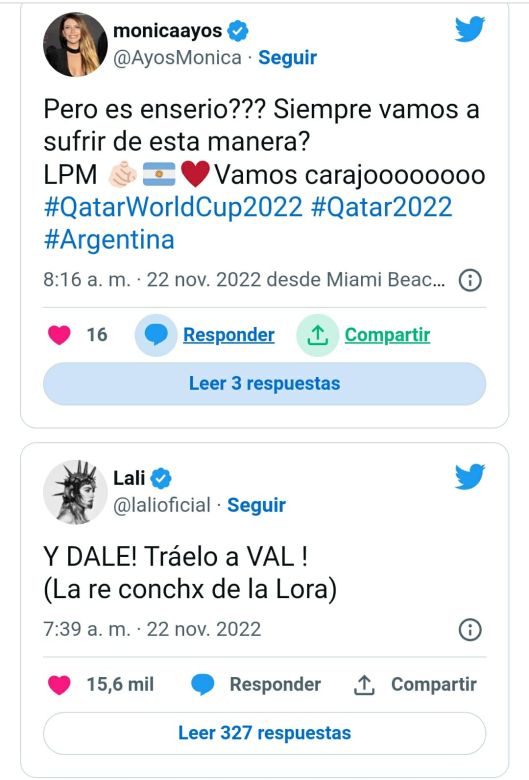 El desconcierto de los famosos por el segundo gol de Arabia Saudita ante Argentina 